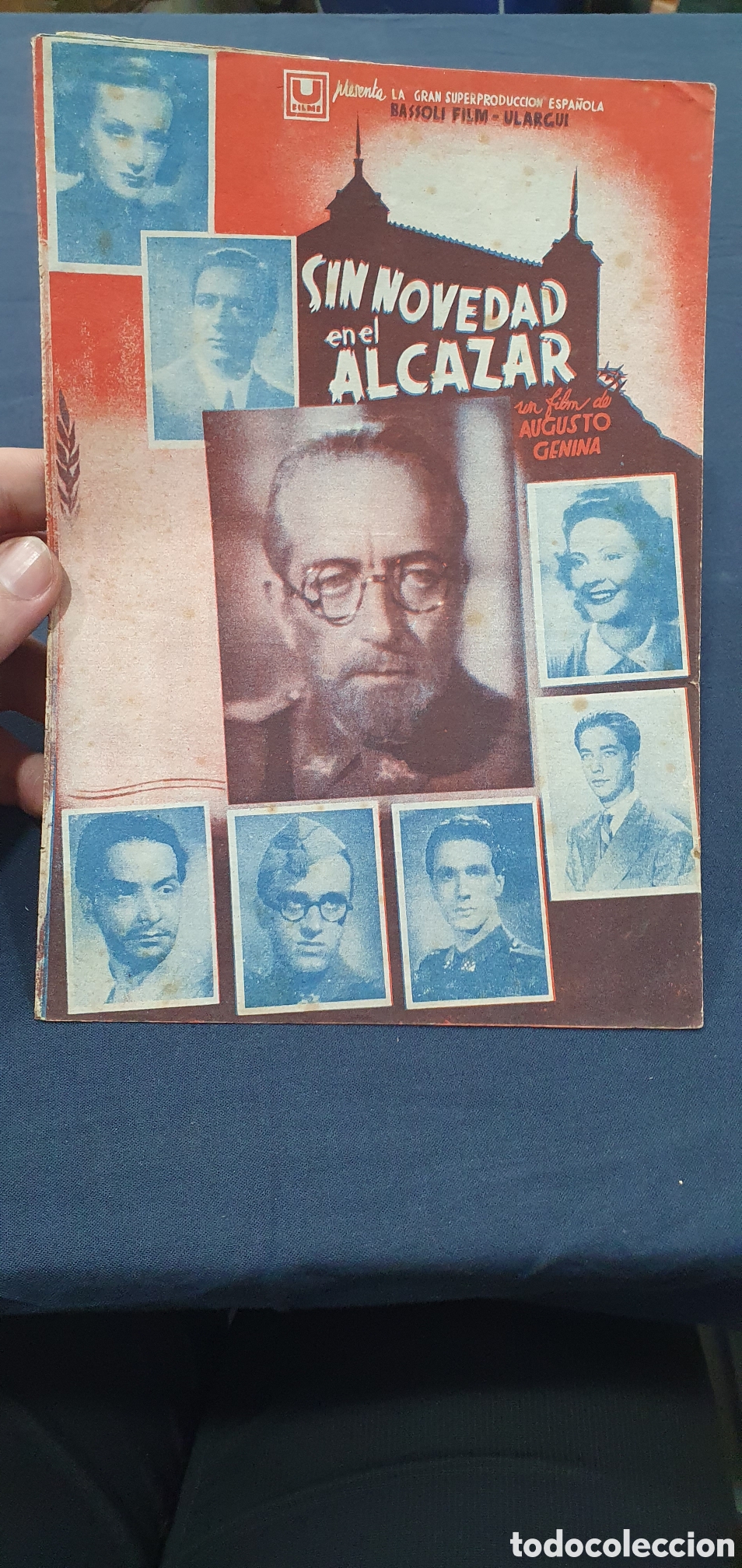 Cinema: Librillo programa guia cine. Sin novedad en el Alcazar. (L137)
