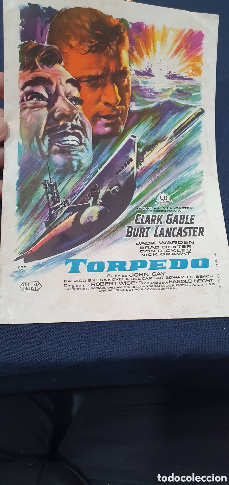 Cinema: Librillo programa guia cine. Torpedo. (L137)