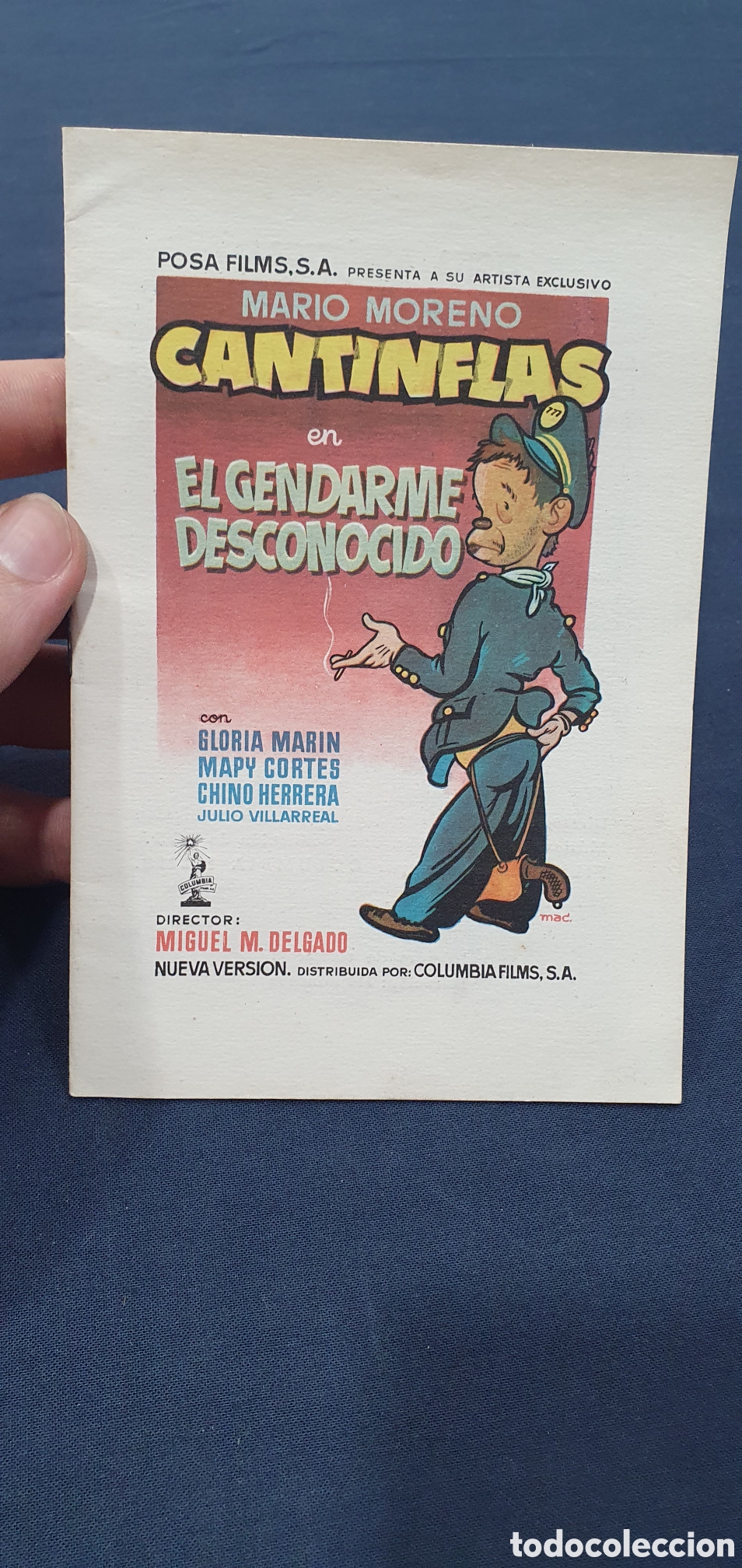 Kino: Librillo programa guia cine. Cantinflas. El gendarme desconocido. (L137)
