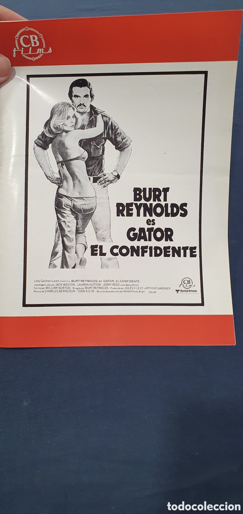 Cin&eacute;ma: Librillo programa guia cine. Gator el confidente. (L137)