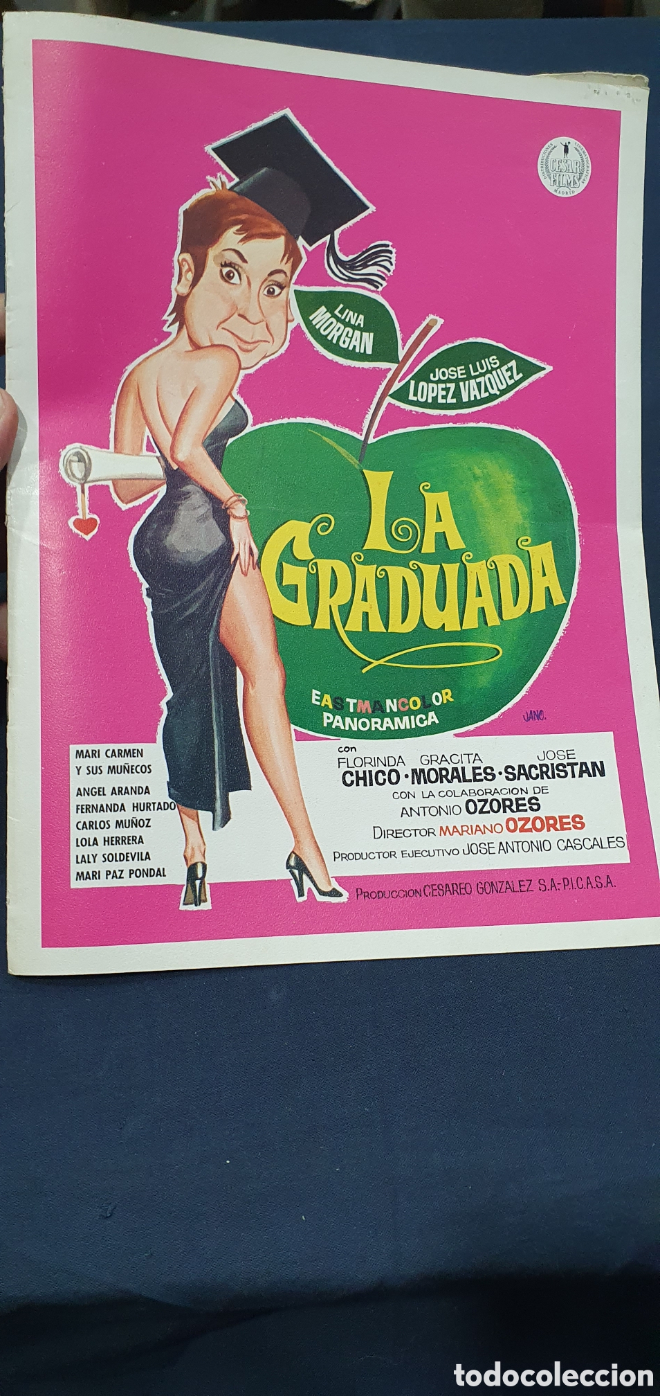 Cin&eacute;ma: Librillo programa guia cine. La graduada. (L137)