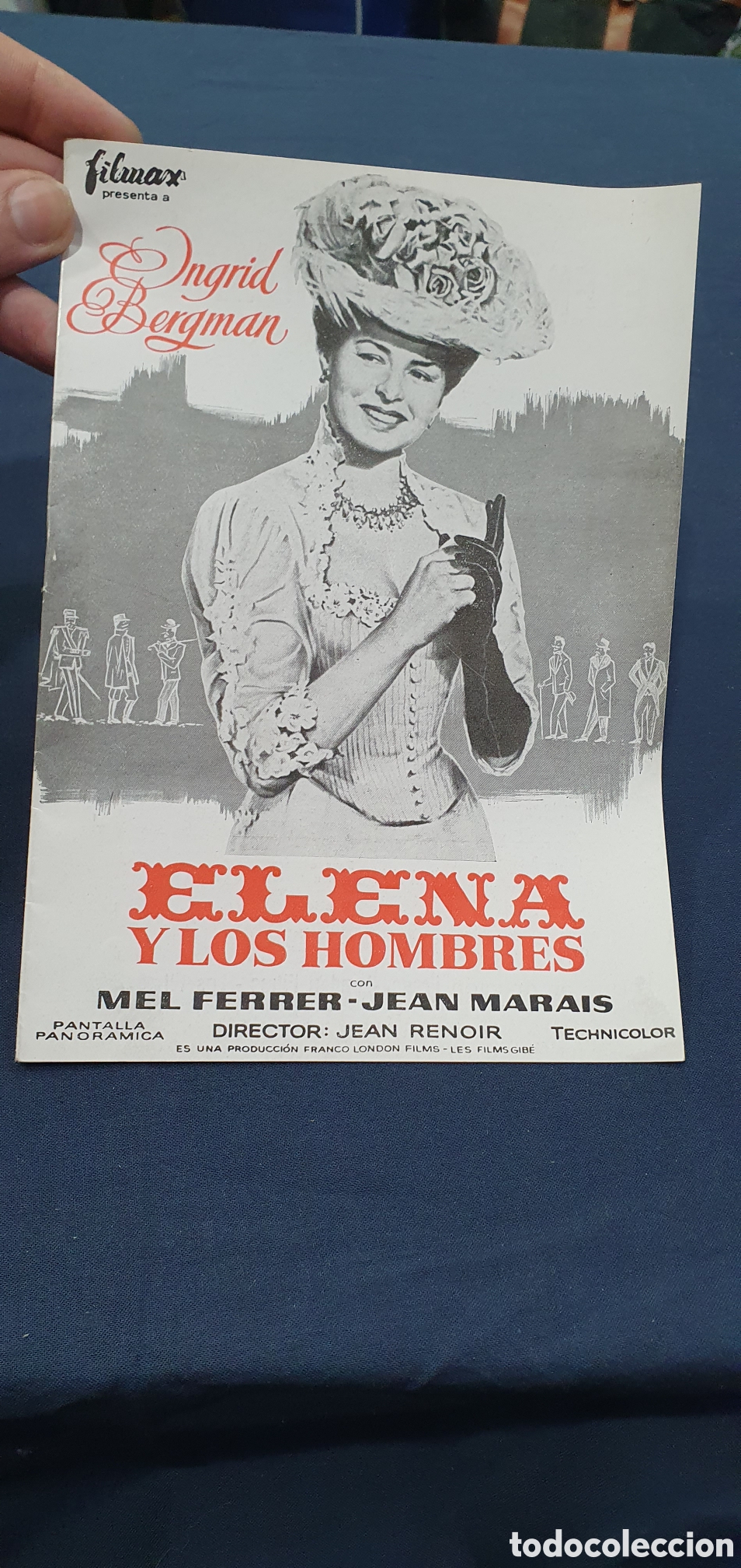 Cinema: Librillo programa guia cine. Elena y los hombres. (L137)