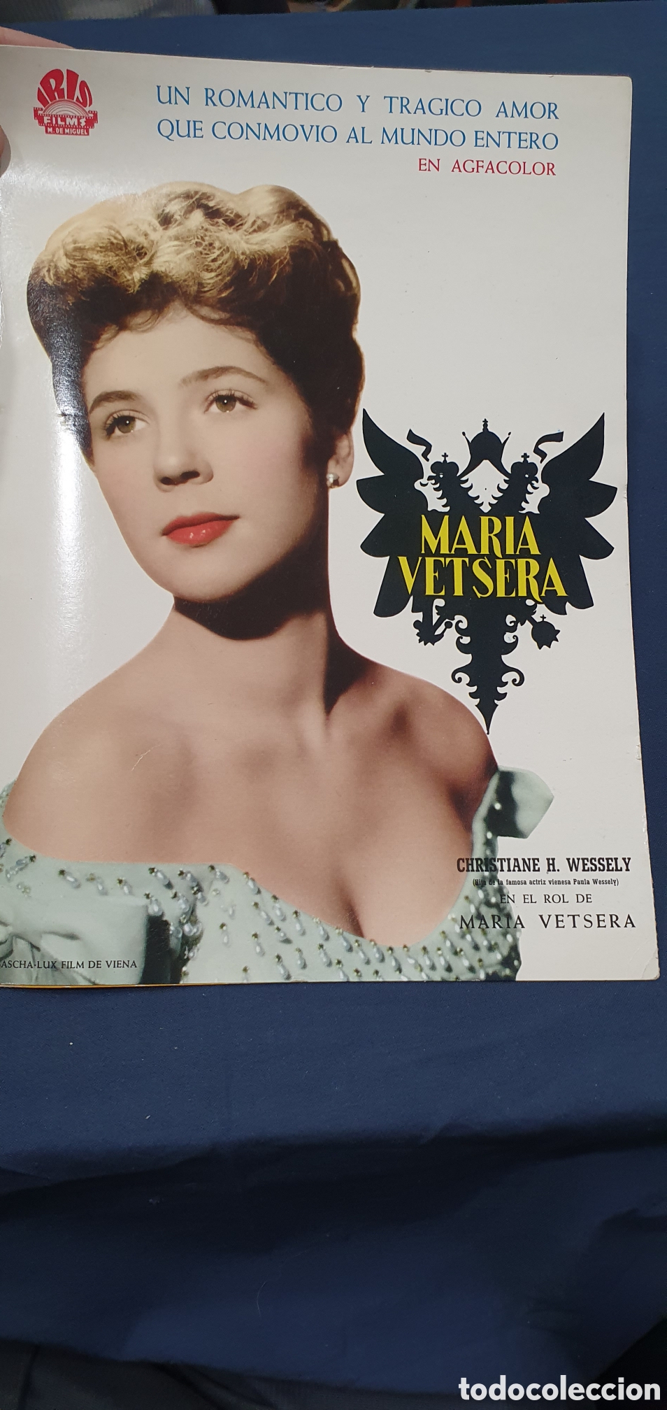 Cine: Librillo programa guia cine. Maria Vetsera. (L137)