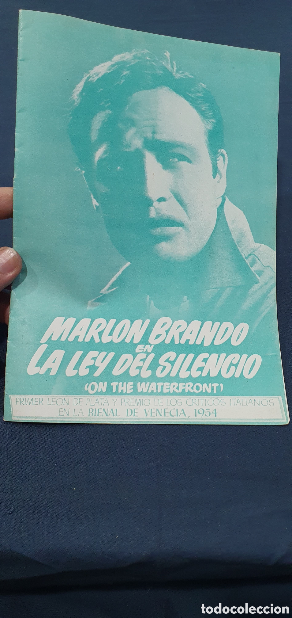 Cin&eacute;ma: Librillo programa guia cine. Marlon Brando en la ley del silencio. (L137)