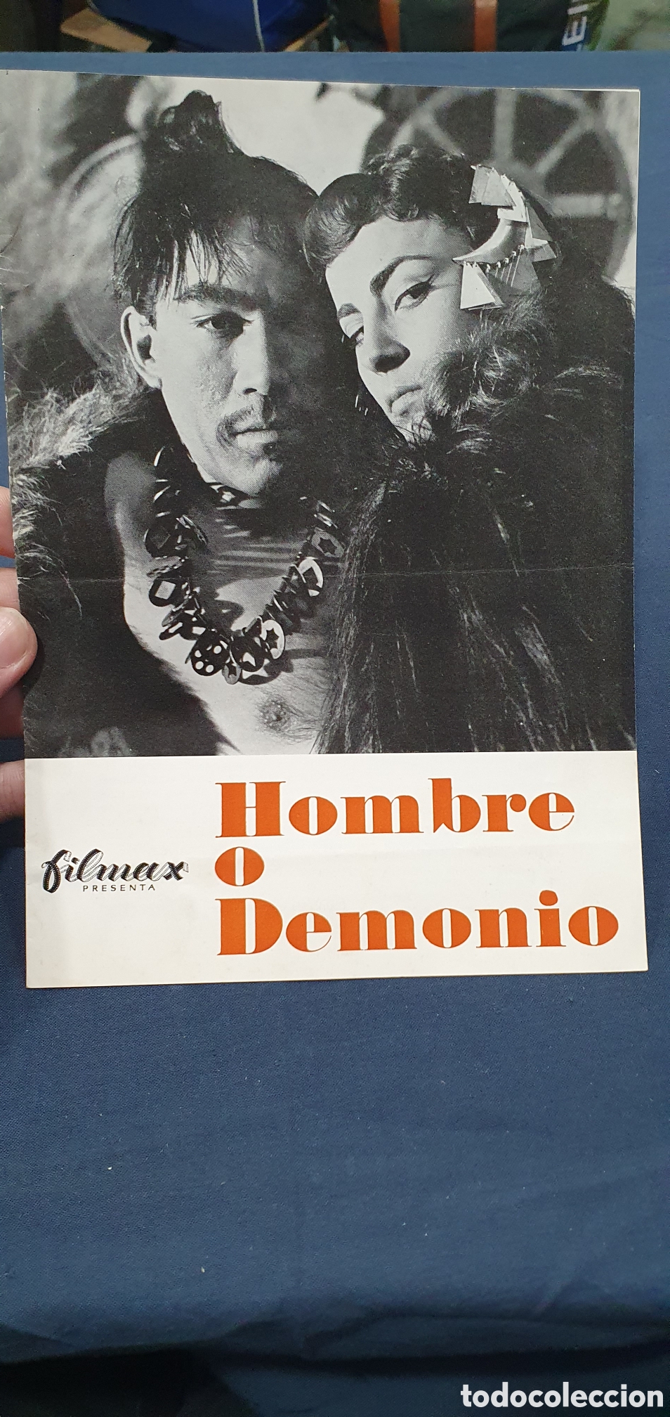 Kino: Librillo programa guia cine. Hombre o demonio. (L137)