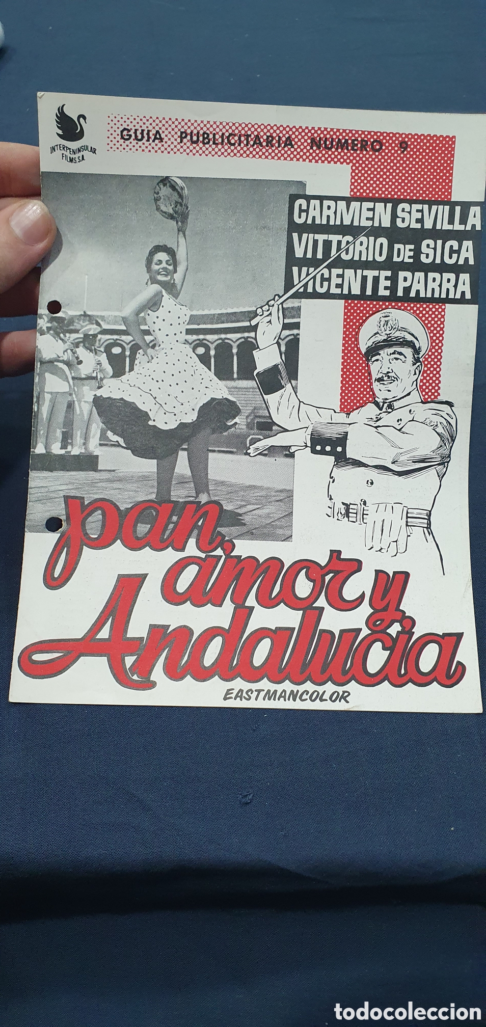 Cine: Librillo programa guia cine. Pan, amor y Andaluc&iacute;a. (L137)