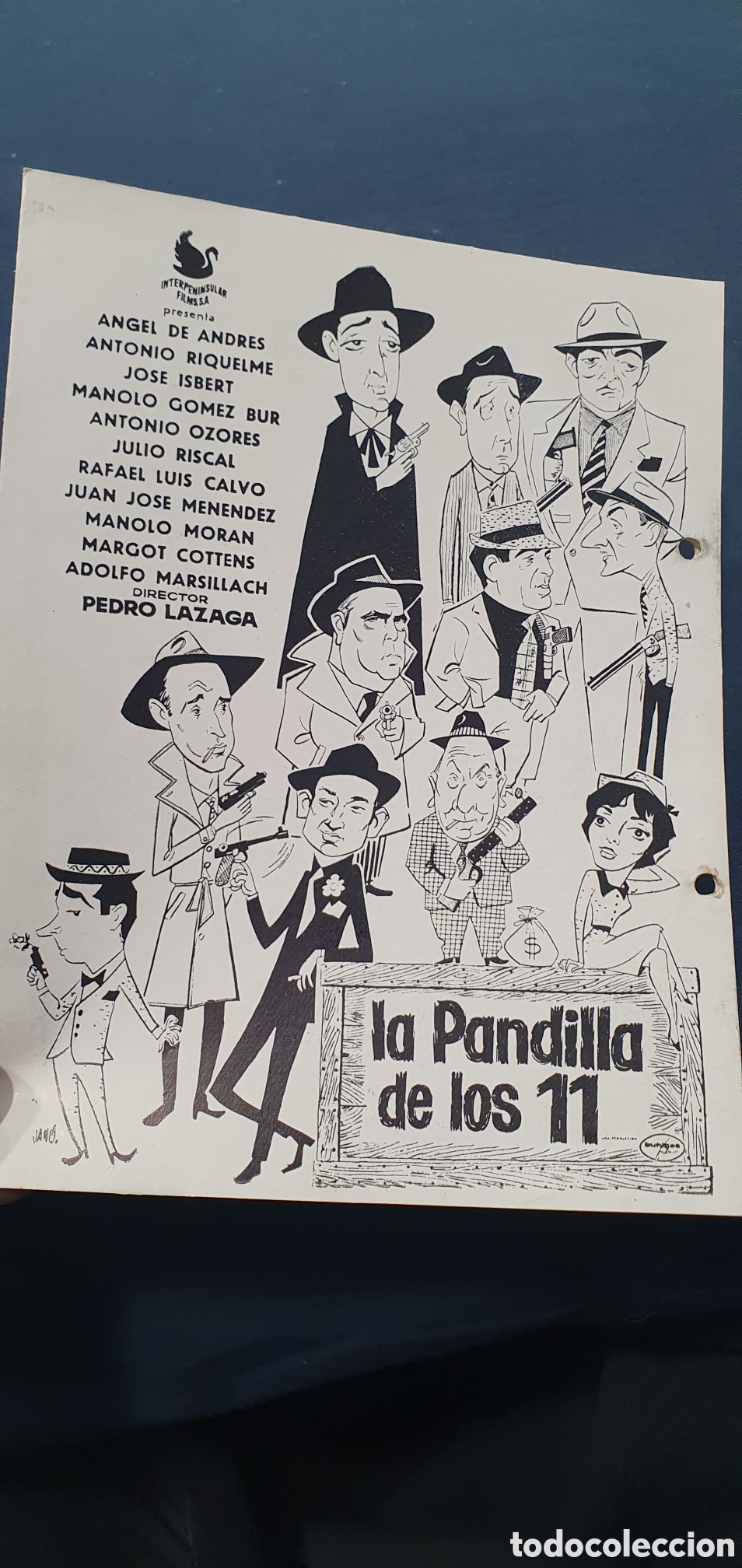 Cin&eacute;ma: Librillo programa guia cine. La pandilla de los 11. (L137)