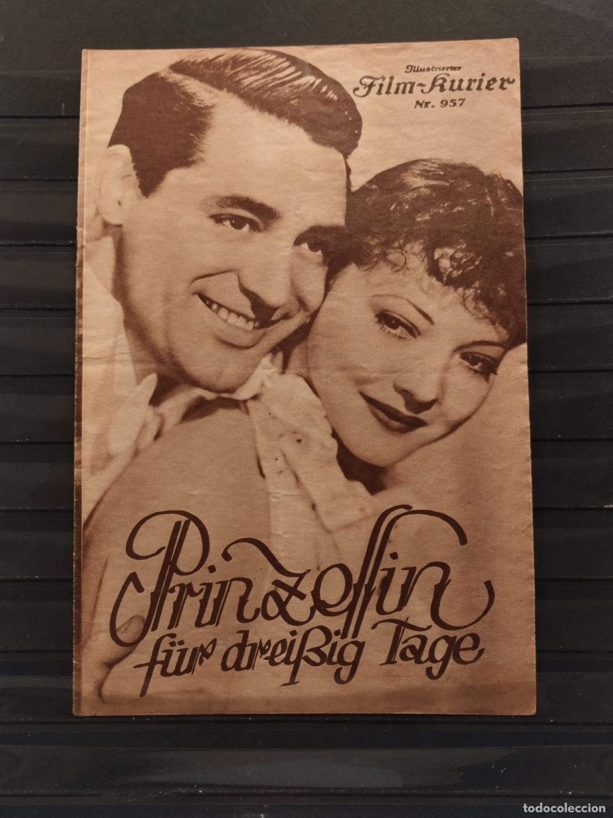 Cine: FAC GUIA PUBLICITARIA ALEMANA DE PELICULA. &rdquo;PRINZESSIN F&Uuml;R 30 TAGE&rdquo;. CON CARY GRANT Y SYLVIA SIDNEY.