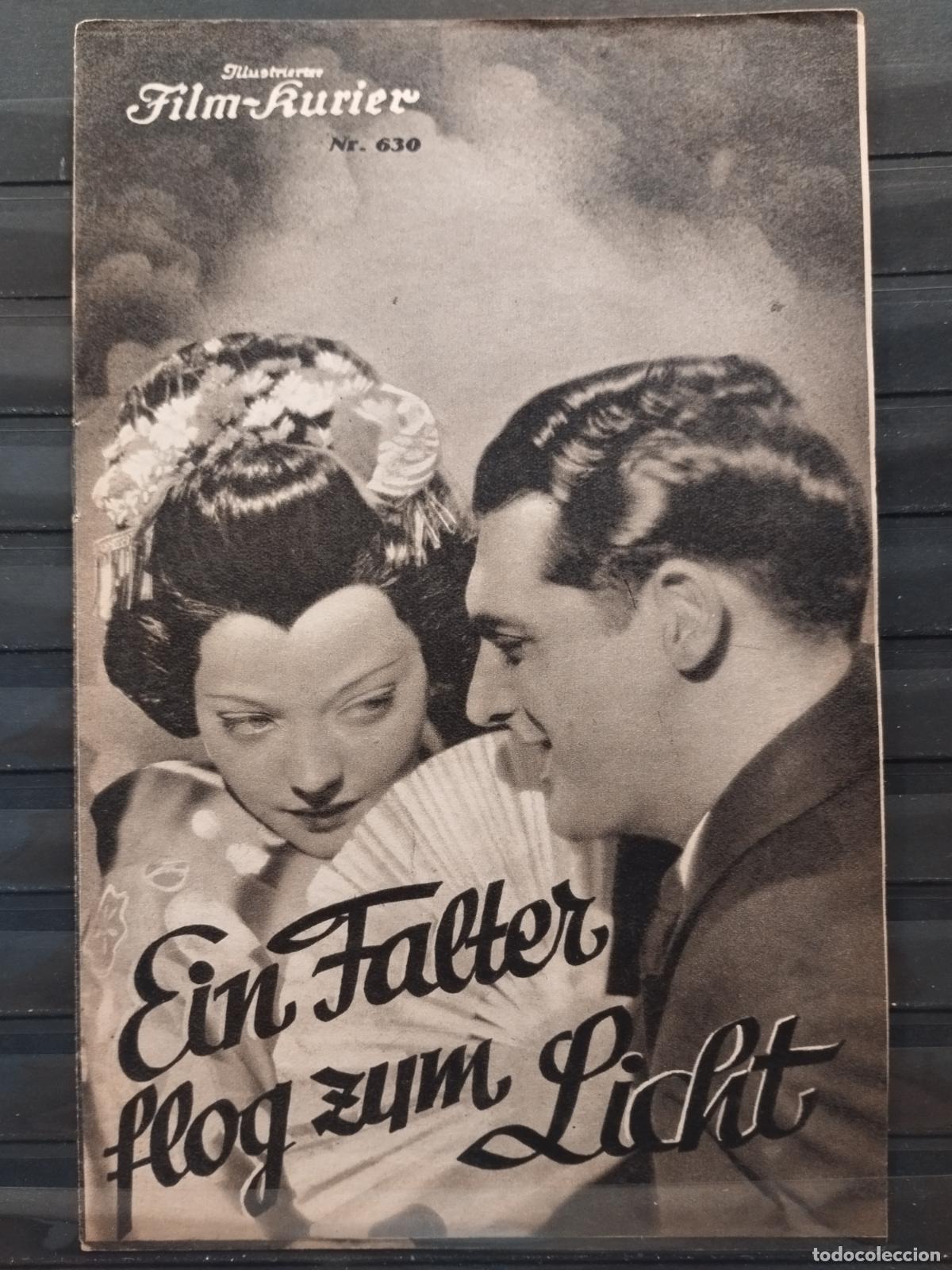 Cin&eacute;ma: FAC GUIA PUBLICITARIA ALEMANA DE PELICULA. &rdquo;EIN FALTER FLOG ZUM LICHT&rdquo;. CARY GRANT Y SYLVIA SIDNEY.