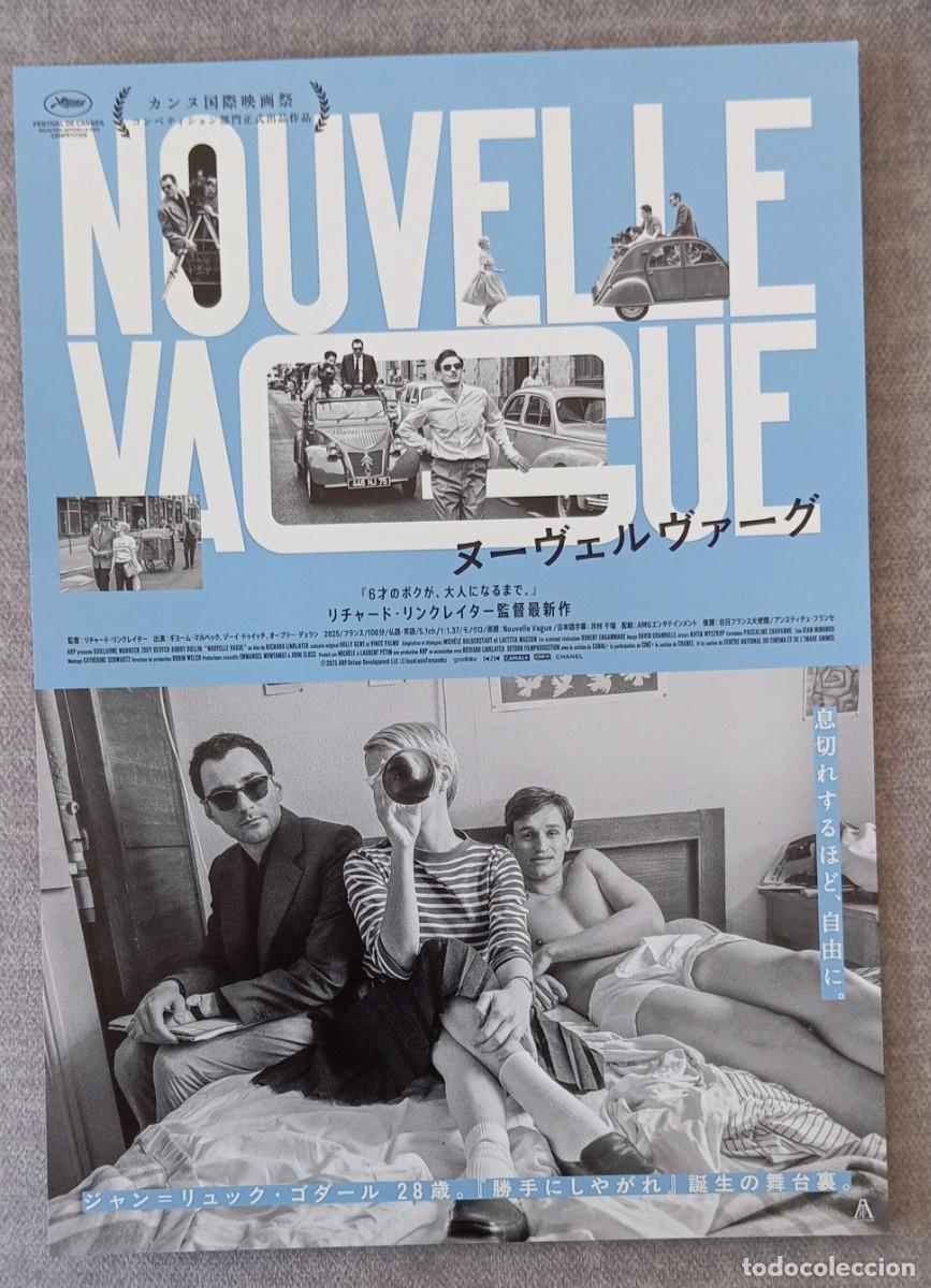 Cinema: Gu&iacute;a japonesa programa flyer japon&eacute;s NOUVELLE VAGUE. Richard Linklater, Jean-Luc Godard Cine Francia