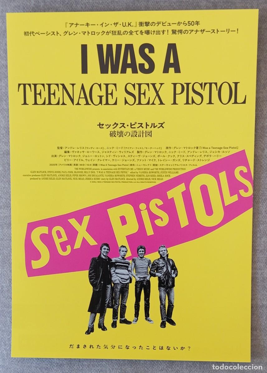 Cine: Gu&iacute;a japonesa programa flyer japon&eacute;s I Was a Teenage Sex Pistol. Documental m&uacute;sica punk. JAP&Oacute;N JAPAN