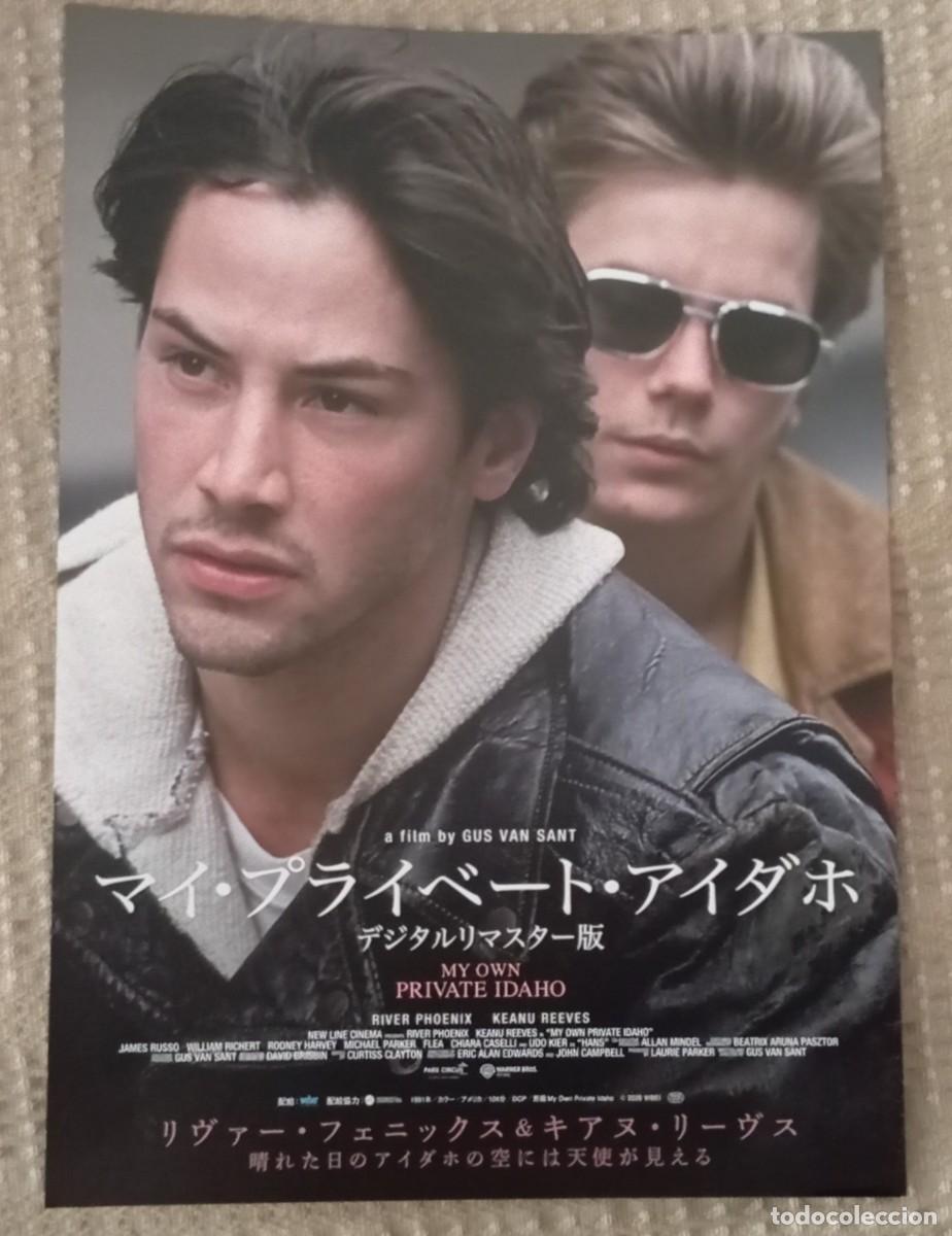 Cine: Gu&iacute;a japonesa programa flyer japon&eacute;s MI IDAHO PRIVADO. Gus Van Sant. River Phoenix, Keanu Reeves,