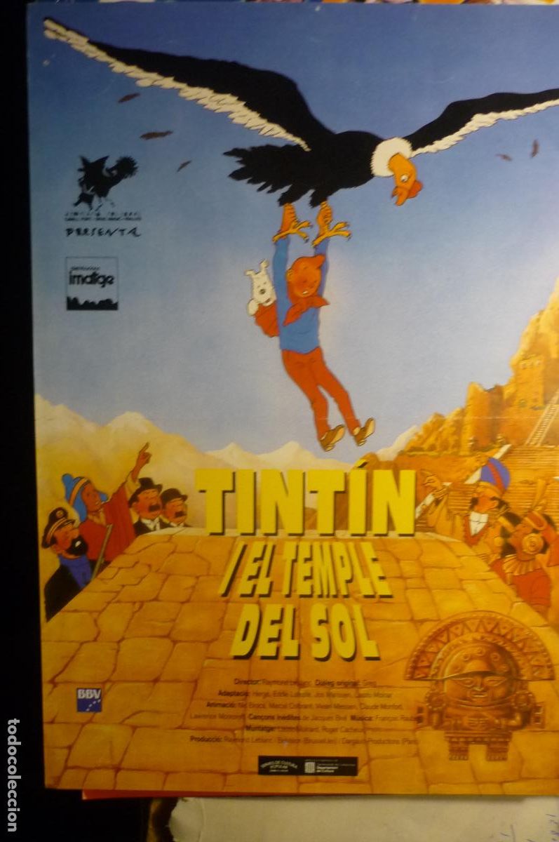 Cine: GUIA CATALAN TIN TIN EN EL TEMPLO DEL SOL