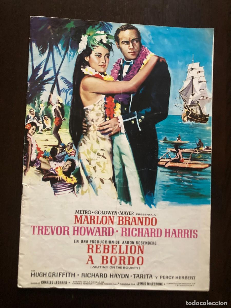 Cine: GUIA LIBRETO DE CINE ORIGINAL ESTRENO / REBELION A BORDO