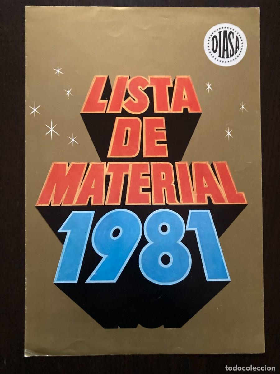 Cine: DIASA - LISTA DE MATERIAL 1981