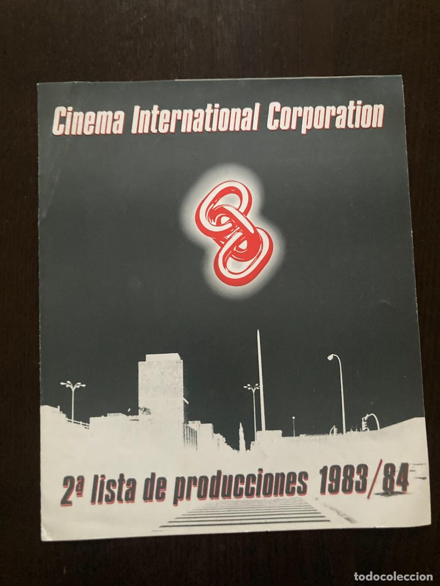 Cine: CINEMA INTERNATIONAL CORPORATION - 2&ordf; LISTA DE PRODUCCIONES 1983 - 84