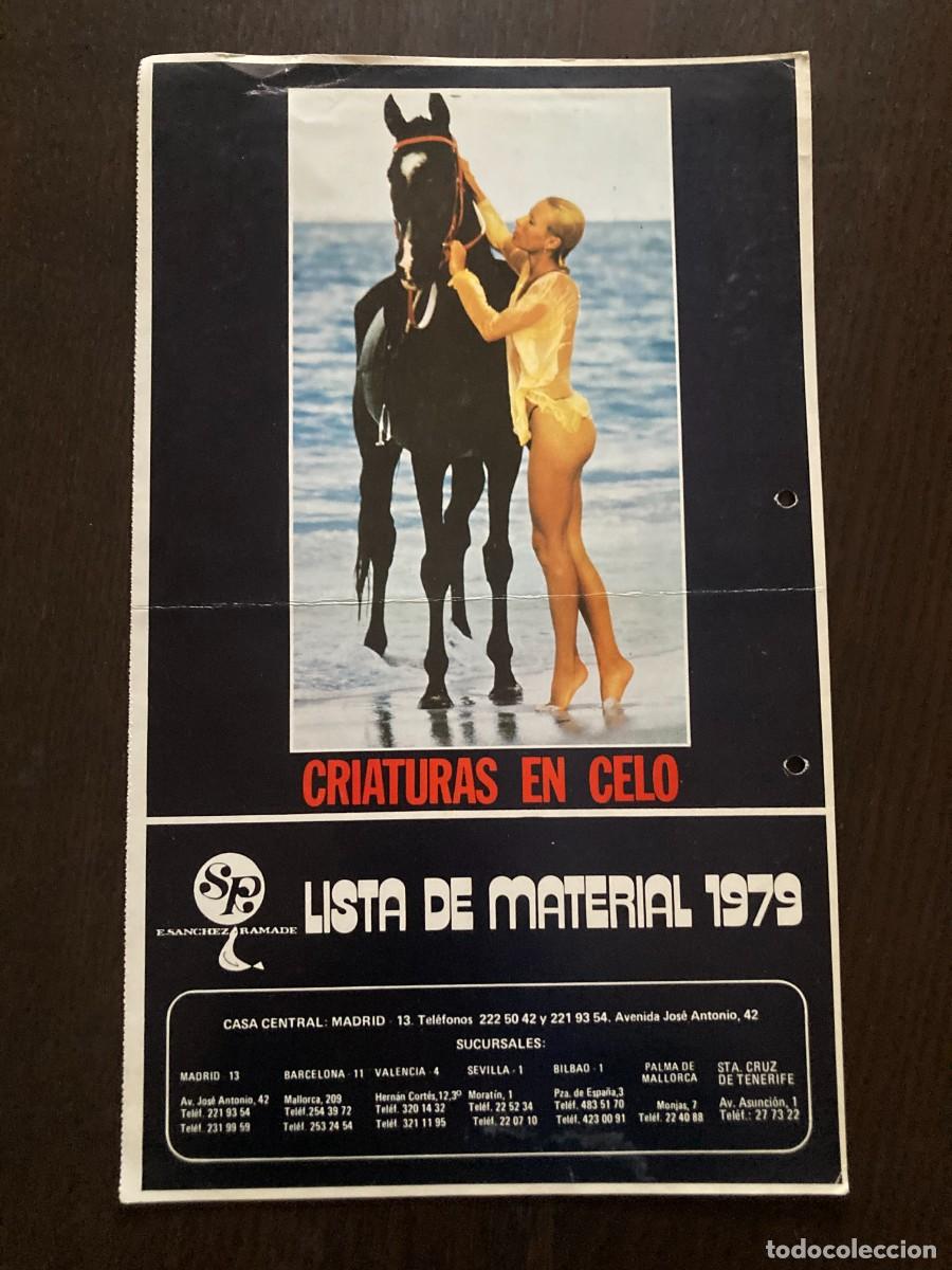 Cine: SANCHEZ RAMADE - LISTA DE MATERIAL 1979