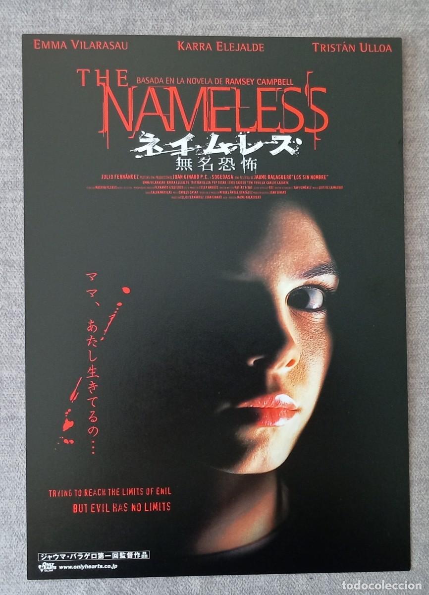 Cine: Gu&iacute;a japonesa programa flyer japon&eacute;s LOS SIN NOMBRE. Jaume Balaguer&oacute;, Emma Vilarasau, Karra Elejalde