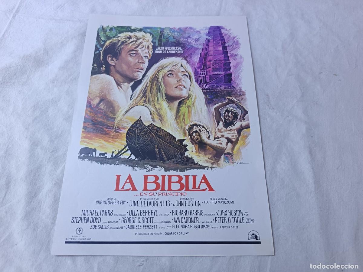 Kino: Gu&iacute;a Publicitaria de Cine, antigua o vintage, La Biblia ...en su Principio