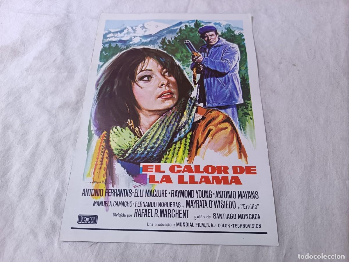 Cine: Gu&iacute;a Publicitaria de Cine, antigua o vintage, El Calor de la Llama
