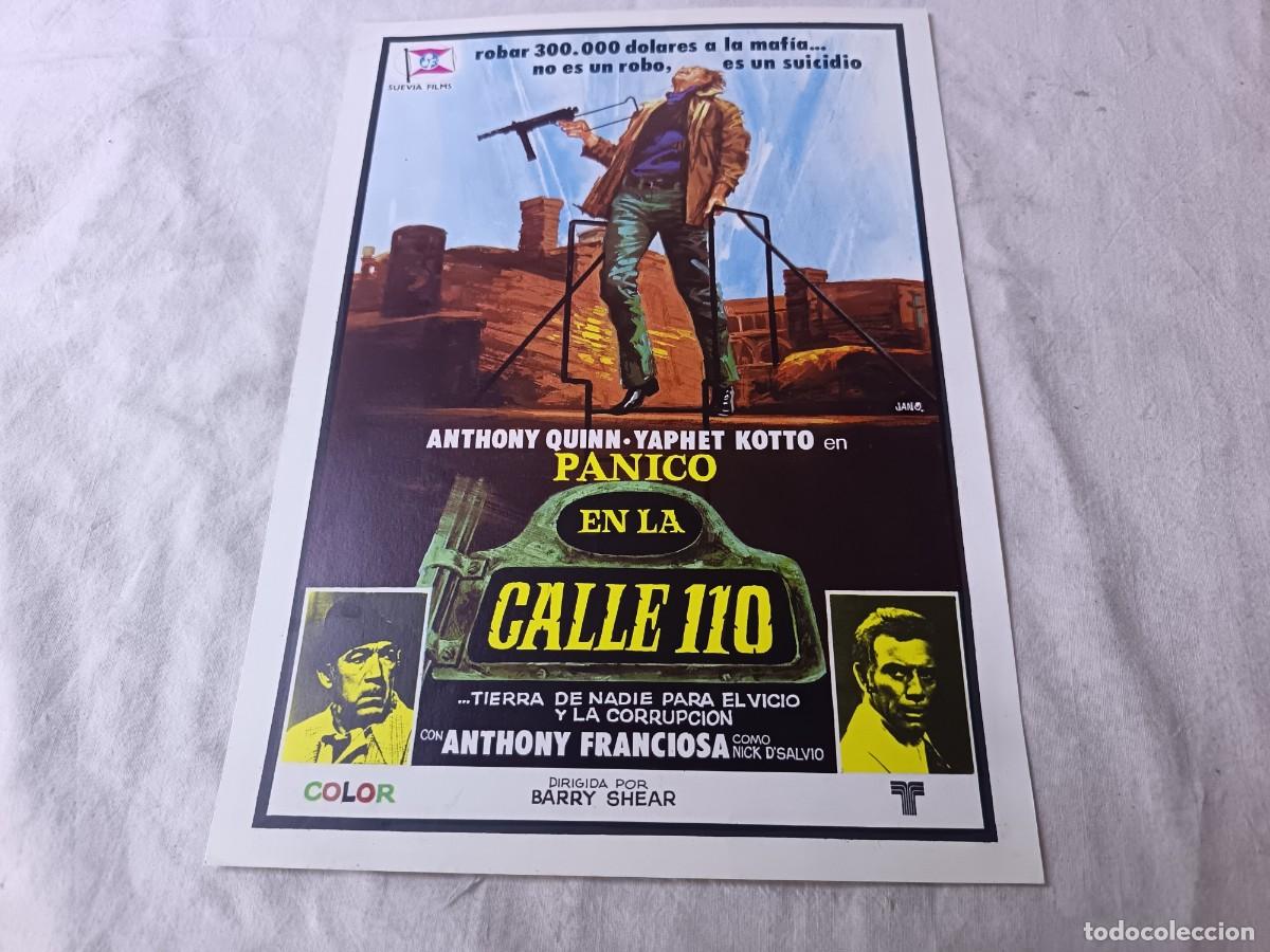 Cine: Gu&iacute;a Publicitaria de Cine, antigua o vintage, P&aacute;nico en la Calle 110