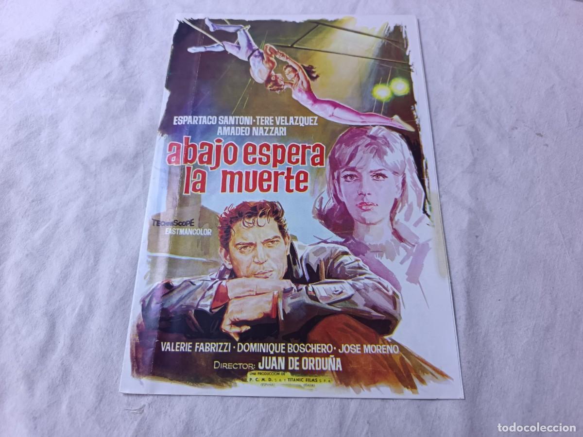 Cine: Gu&iacute;a Publicitaria de Cine, antigua o vintage, Abajo Espera la Muerte
