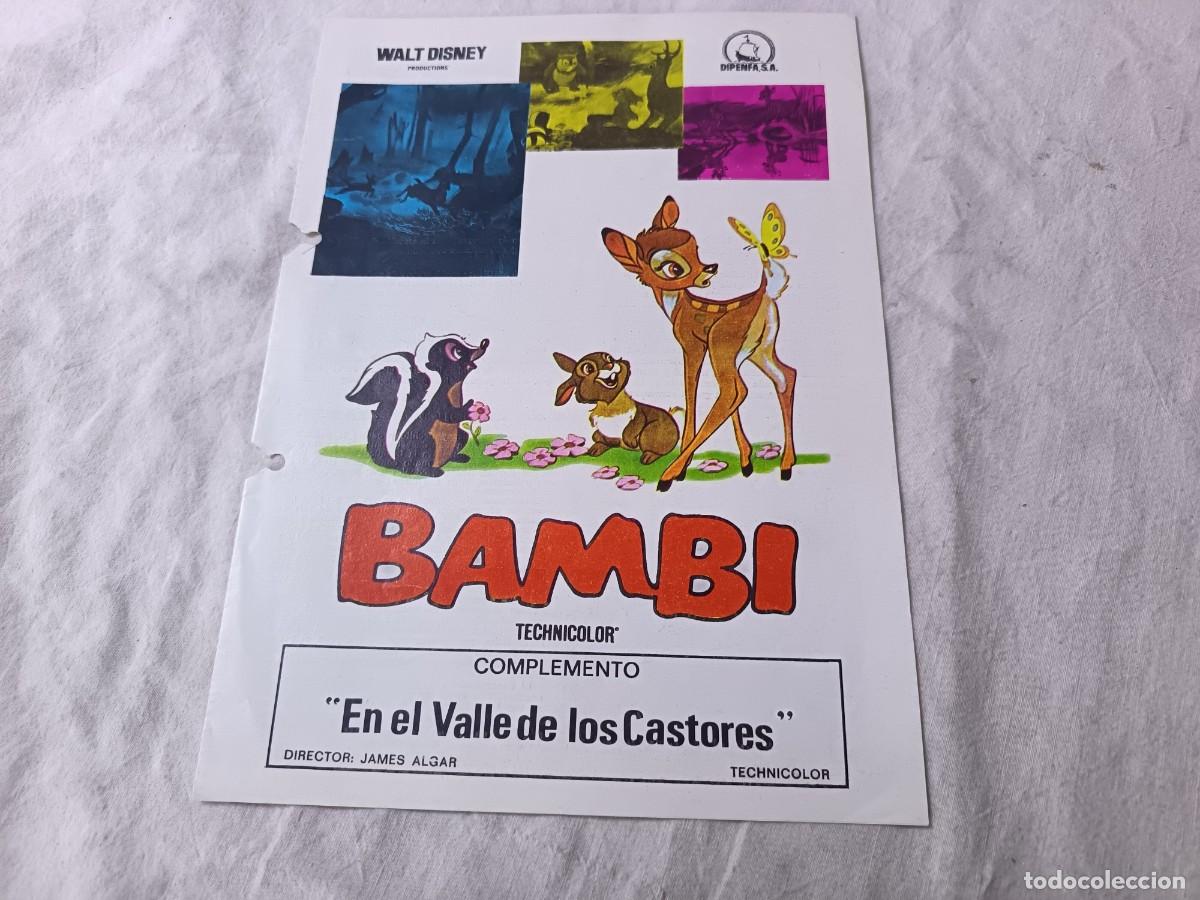 Cine: Gu&iacute;a Publicitaria de Cine, antigua o vintage, Bambi