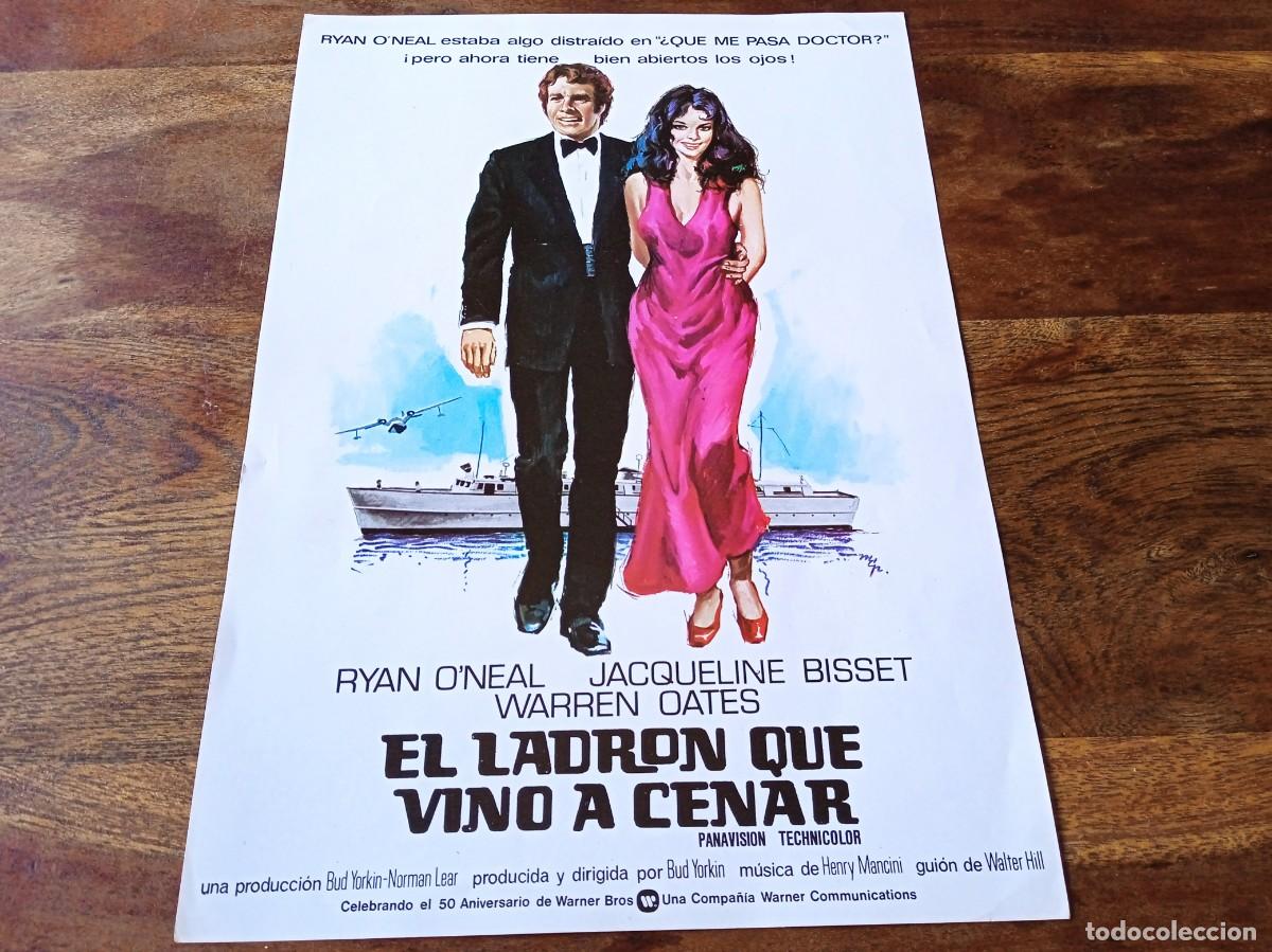 Cine: El ladron que vino a cenar - Ryan O'neal, Jacqueline Bisset - Guia original Warner 1973