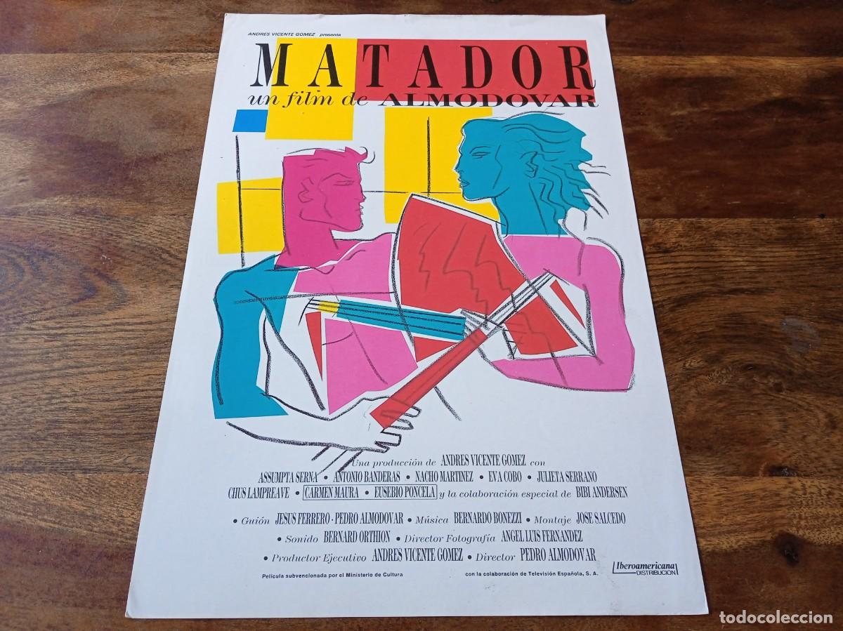 Cine: Matador - Assumpta Serna, Antonio Banderas, Eva Cobo, P. Almodovar - Gu&iacute;a original Warner 1986