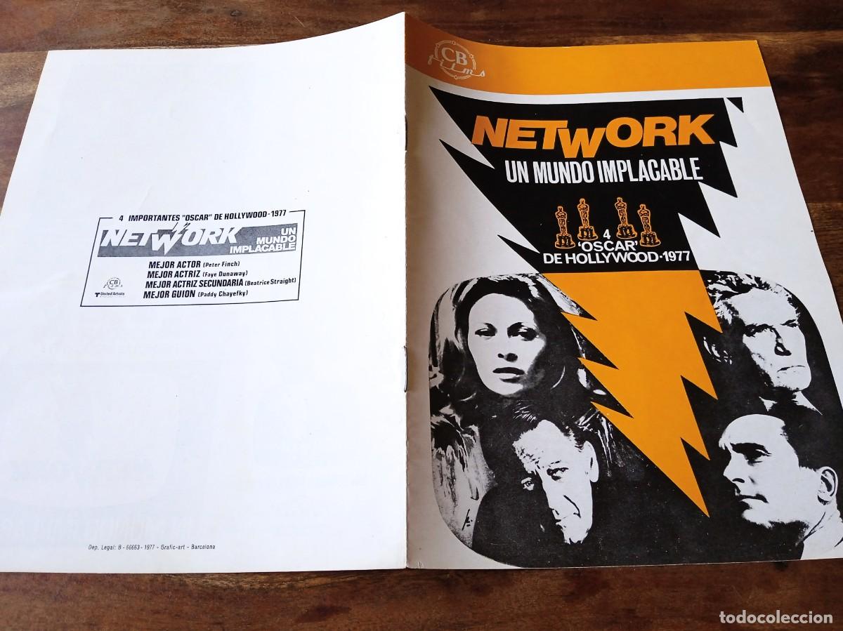 Cine: Network un mundo implacable - Faye Dunaway, Robert Duvall,Sidney Lumet - Guia original CB Films 1977