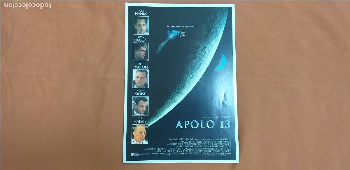 Cine: GUIA PUBLICITARIA DOBLE: APOLO 13. CON: TOM HANKS, KEVIN BACON.
