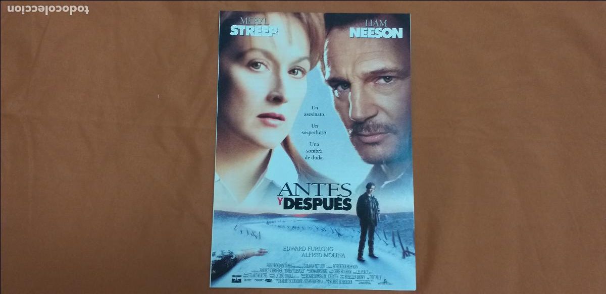Cine: GU&Iacute;A DOBLE: ANTES Y DESPU&Eacute;S. MERYL STREEP, LIAM NEESON.
