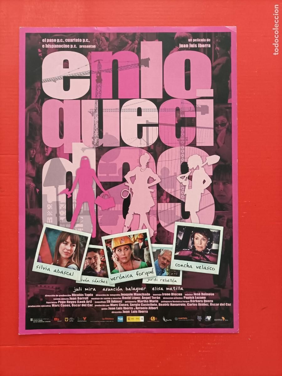 Cine: CARTEL Y FICHA 1 P&Aacute;GINA A DOBLE CARA PEL&Iacute;CULA. ENLOQUECIDAS.