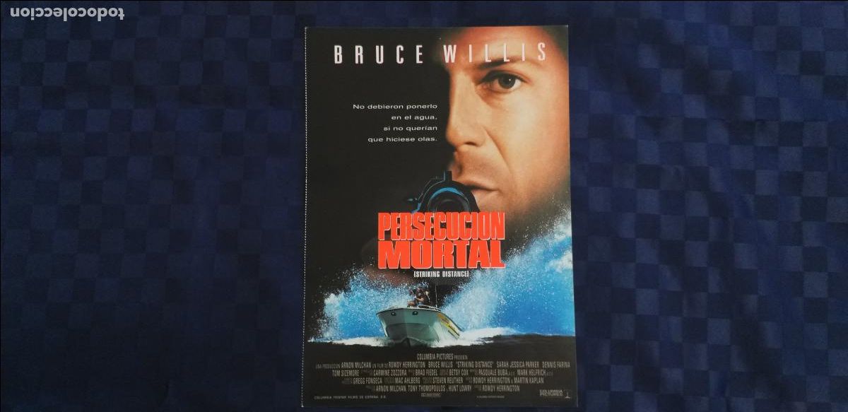 Cine: GUIA simple: Persecucion mortal. Bruce Willis, Sarah Jessica Parker, Dennis Farina, Tom Sizem