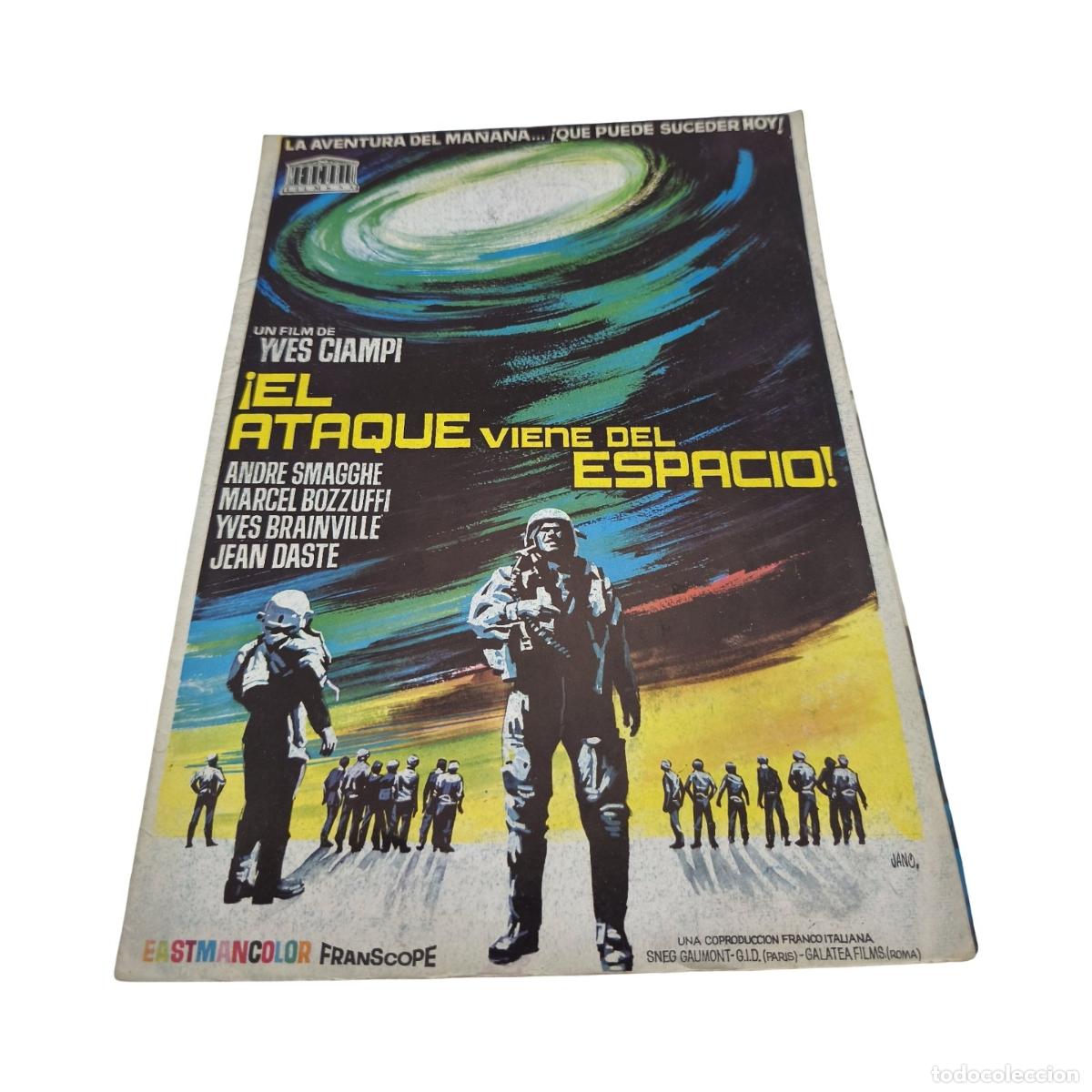 Cine: &iexcl;El ataque viene del espacio! / Le ciel sur la t&ecirc;te (1965) - Gu&iacute;a de Prensa Promocional Desplegable