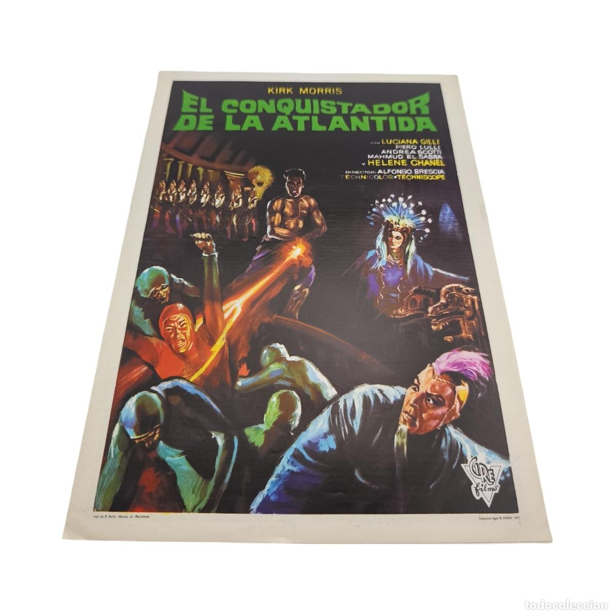 Cine: El conquistador de la Atl&aacute;ntida (1965) - Gu&iacute;a de Prensa Desplegable Completa / Dosier Promocional (C