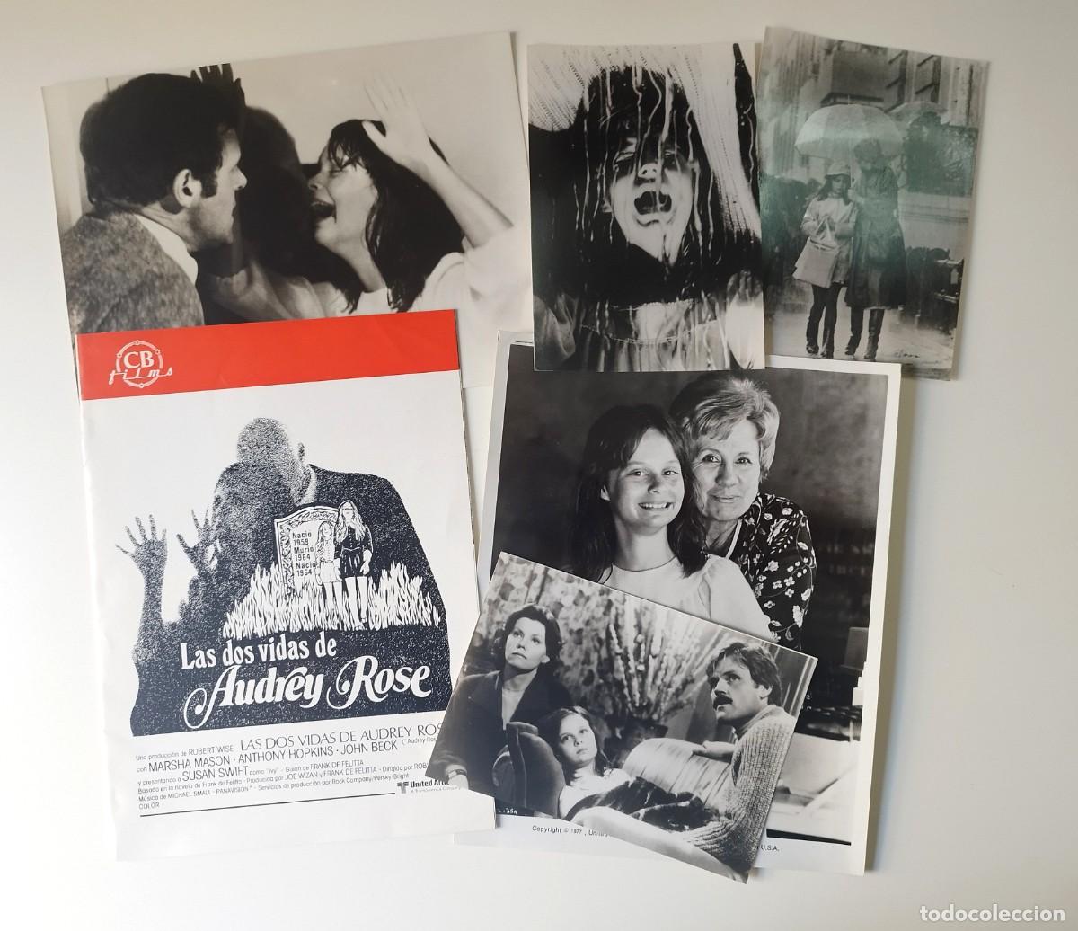 Cine: Las dos vida de de Audrey Rose 1977 Lote Presskit + 5 Fotos Terror Marsha Mason Anthony Hopkins