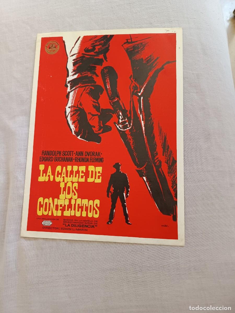 Cine: GUIA CINE DOBLE LA CALLE DE LOS CONFLICTOS RANDOLPH SCOTT