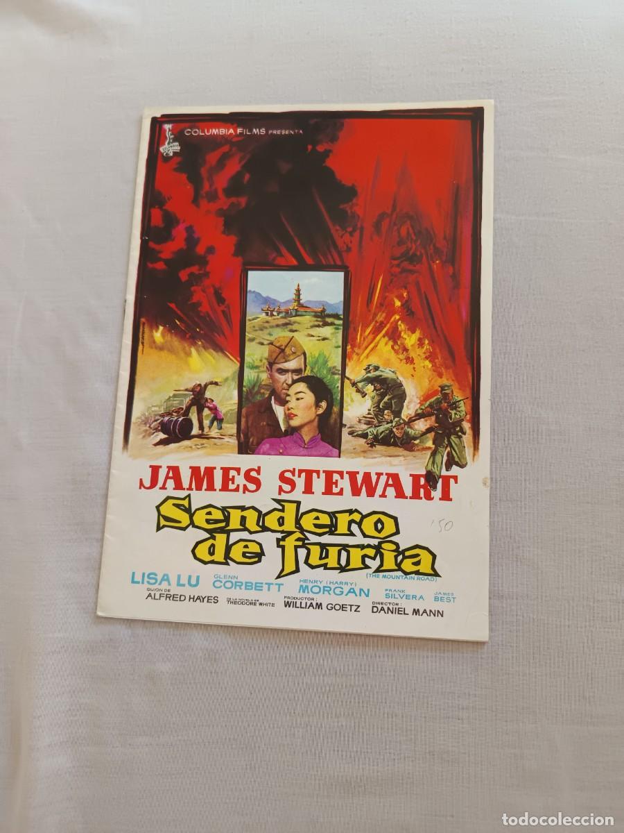Cine: GUIA CINE TIPO LIBRITO 16 PAGINAS SENDERO DE FURIA JAMES STEWART