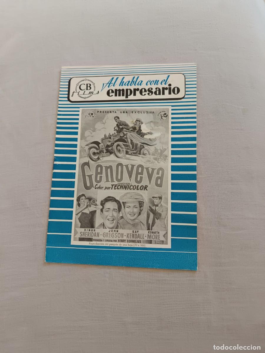 Cine: GUIA CINE TIPO LIBRITO 8 PAGINAS GENOVEVA DINAH SHERIDAN