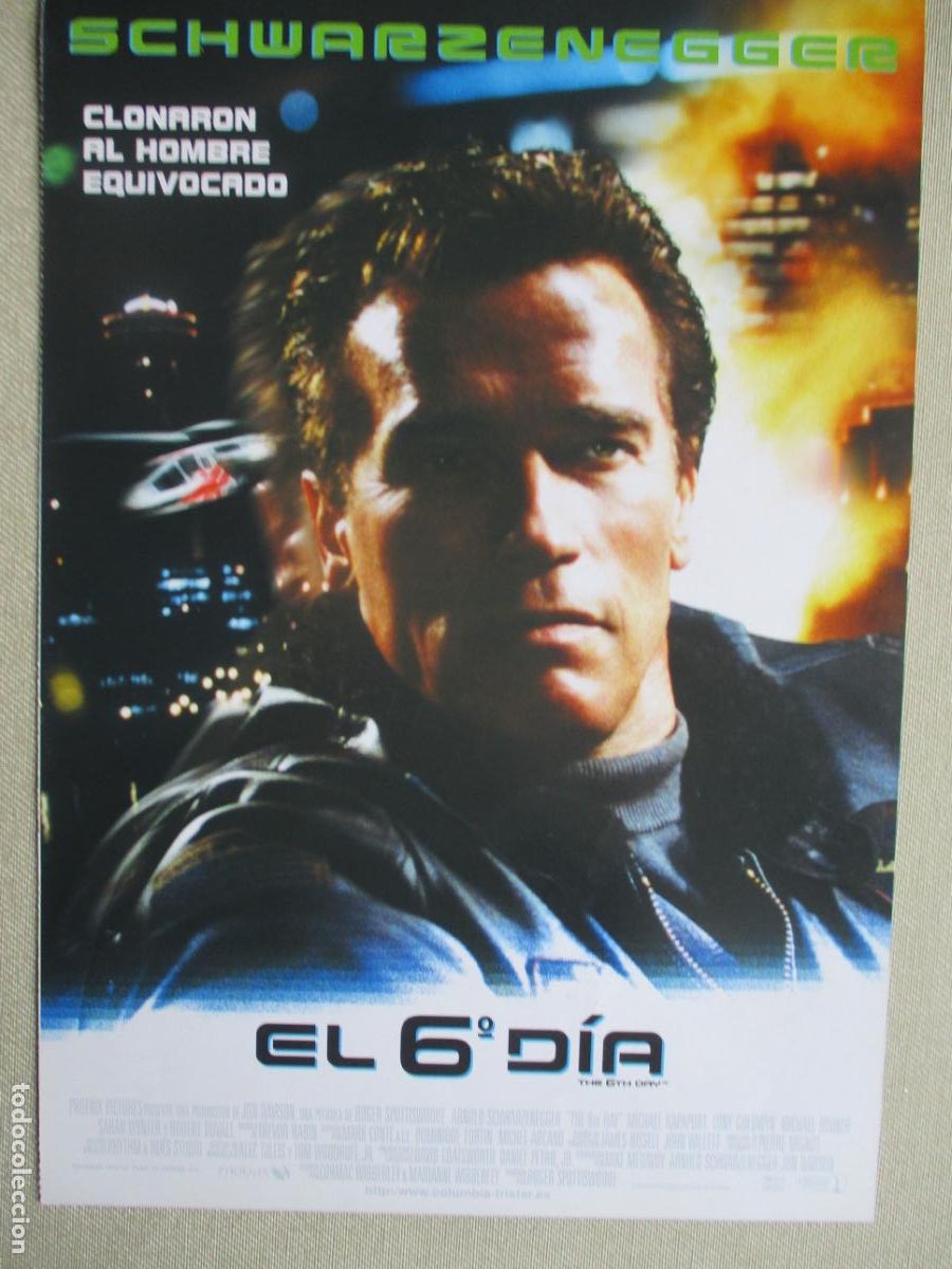 Cine: EL 6&ordm; DIA. GUIA ORIGINAL ESTRENO. PEDIDO MINIMO EN GUIAS 10 EUROS.