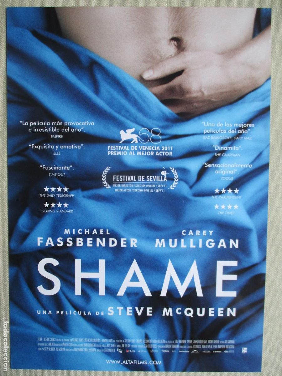 Cine: SHAME. GUIA ORIGINAL ESTRENO. PEDIDO MINIMO EN GUIAS 10 EUROS.