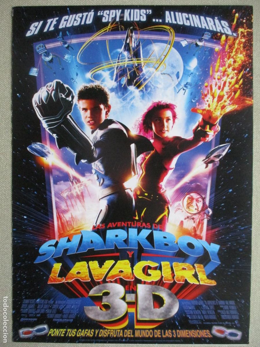Cine: SHARKBOY Y LAVAGIRL. GUIA ORIGINAL ESTRENO. PEDIDO MINIMO EN GUIAS 10 EUROS.