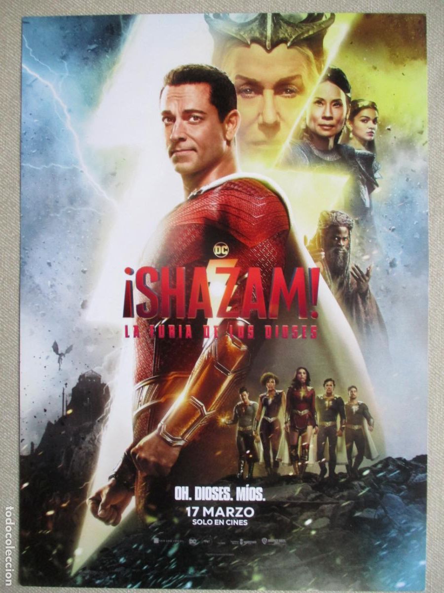 Cine: SHAZAM LA FURIA DE LOS DIOSES. GUIA ORIGINAL ESTRENO. PEDIDO MINIMO EN GUIAS 10 EUROS.