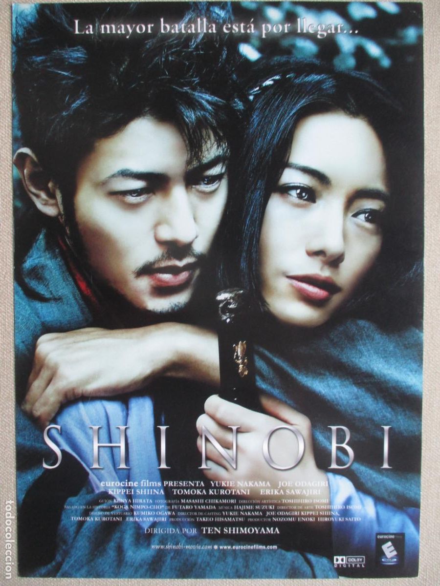 Cine: SHINOBI. GUIA ORIGINAL ESTRENO. PEDIDO MINIMO EN GUIAS 10 EUROS.
