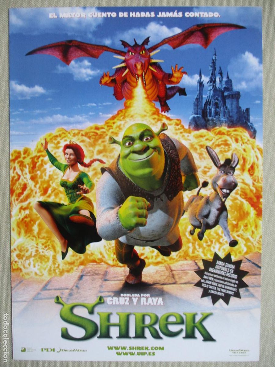 Cine: SHREK. GUIA ORIGINAL ESTRENO. PEDIDO MINIMO EN GUIAS 10 EUROS.