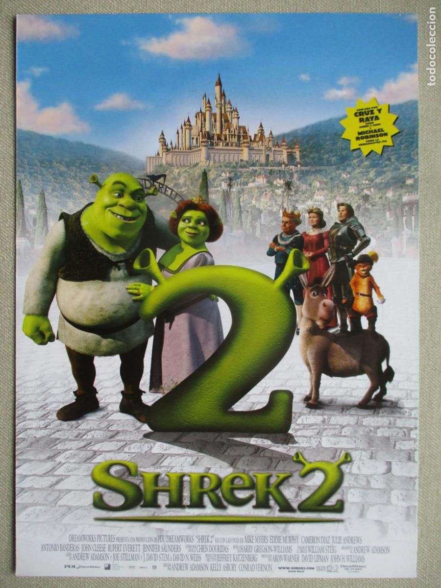 Cine: SHREK 2. GUIA ORIGINAL ESTRENO. PEDIDO MINIMO EN GUIAS 10 EUROS.