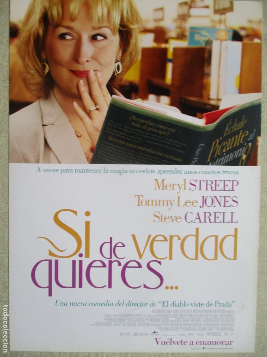 Cine: SI DE VERDAD QUIERES. GUIA ORIGINAL ESTRENO. PEDIDO MINIMO EN GUIAS 10 EUROS.