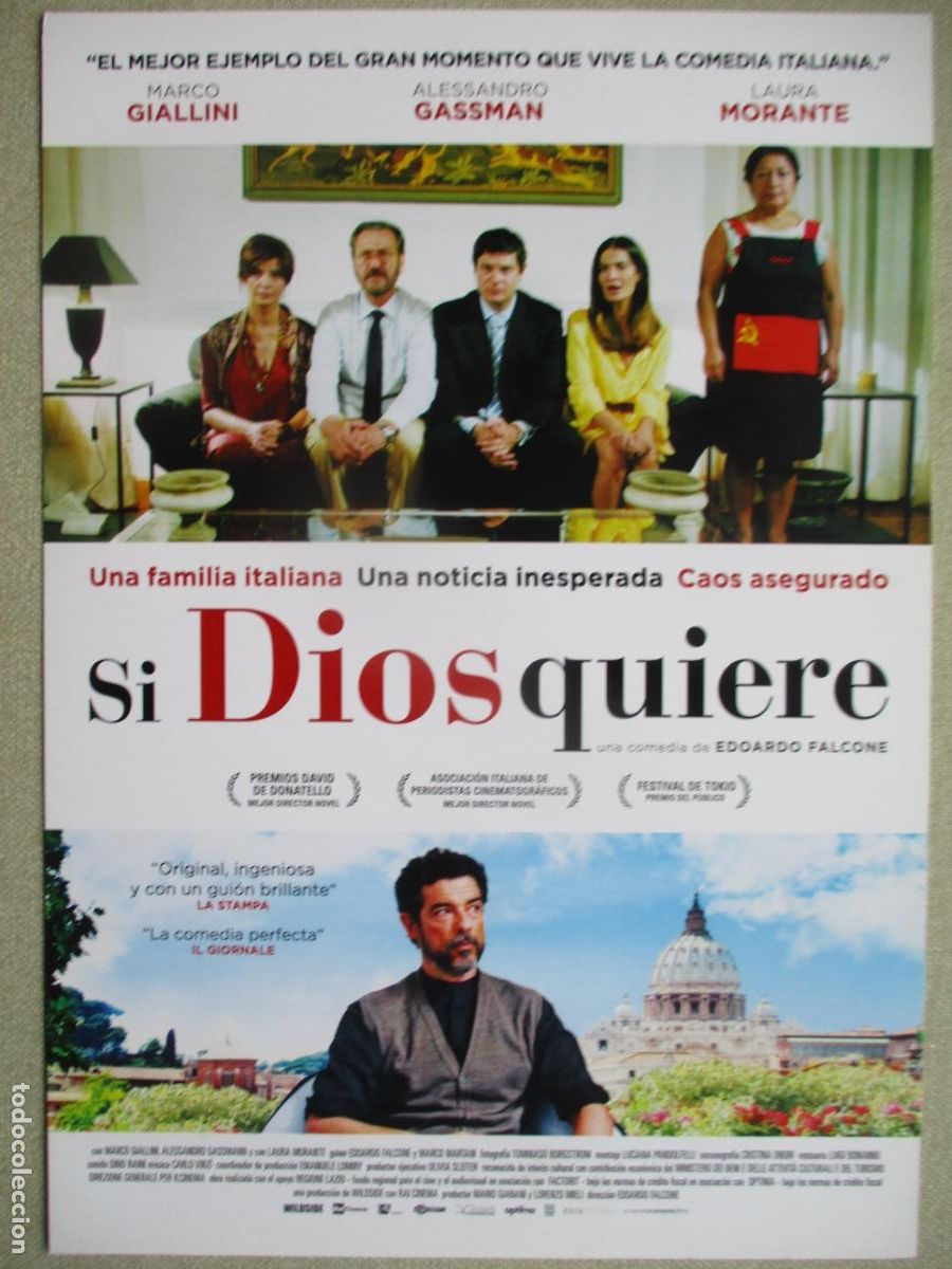 Cine: SI DIOS QUIERE. GUIA ORIGINAL ESTRENO. PEDIDO MINIMO EN GUIAS 10 EUROS.