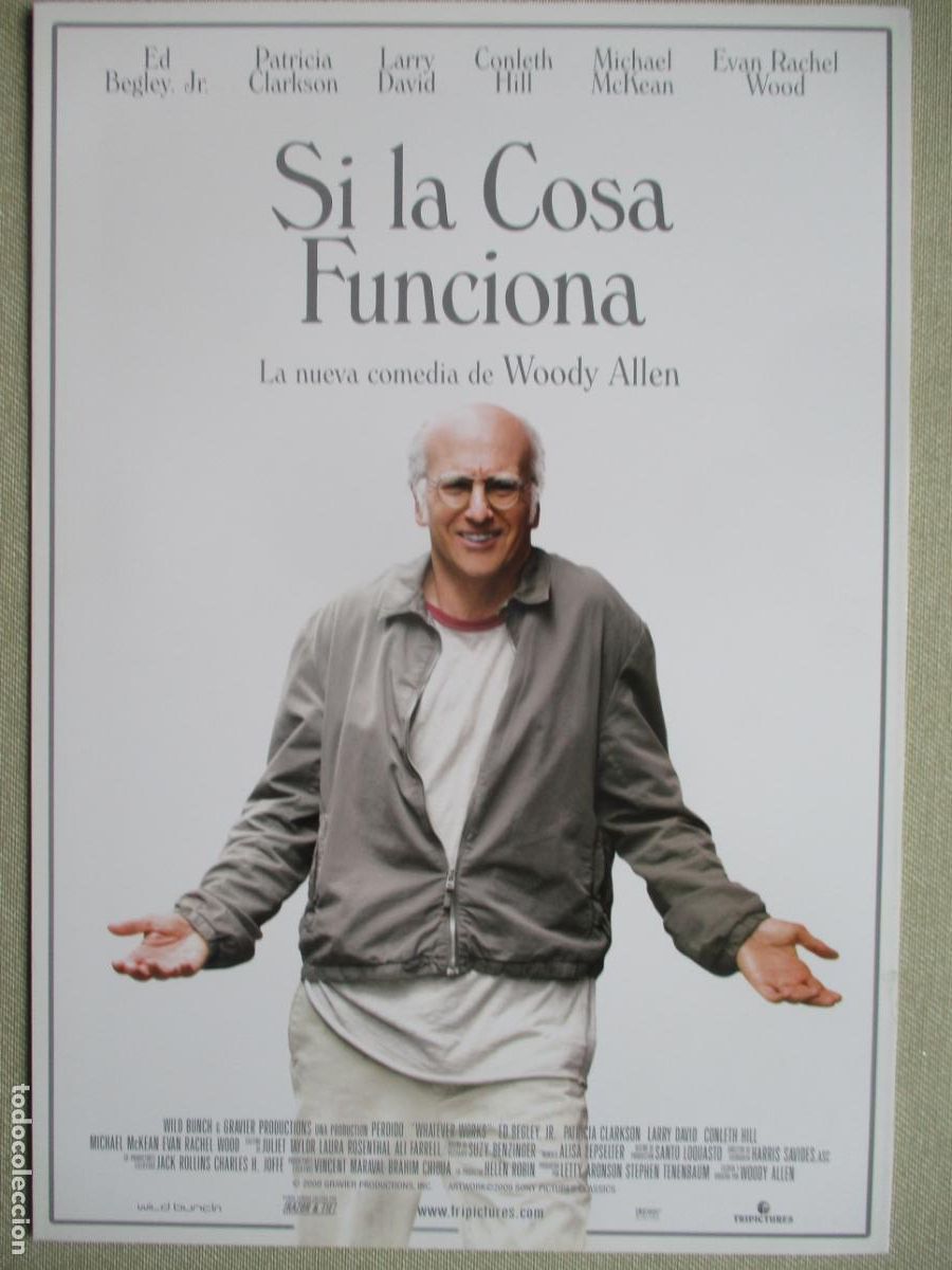 Cine: SI LA COSA FUNCIONA. GUIA ORIGINAL ESTRENO. PEDIDO MINIMO EN GUIAS 10 EUROS.